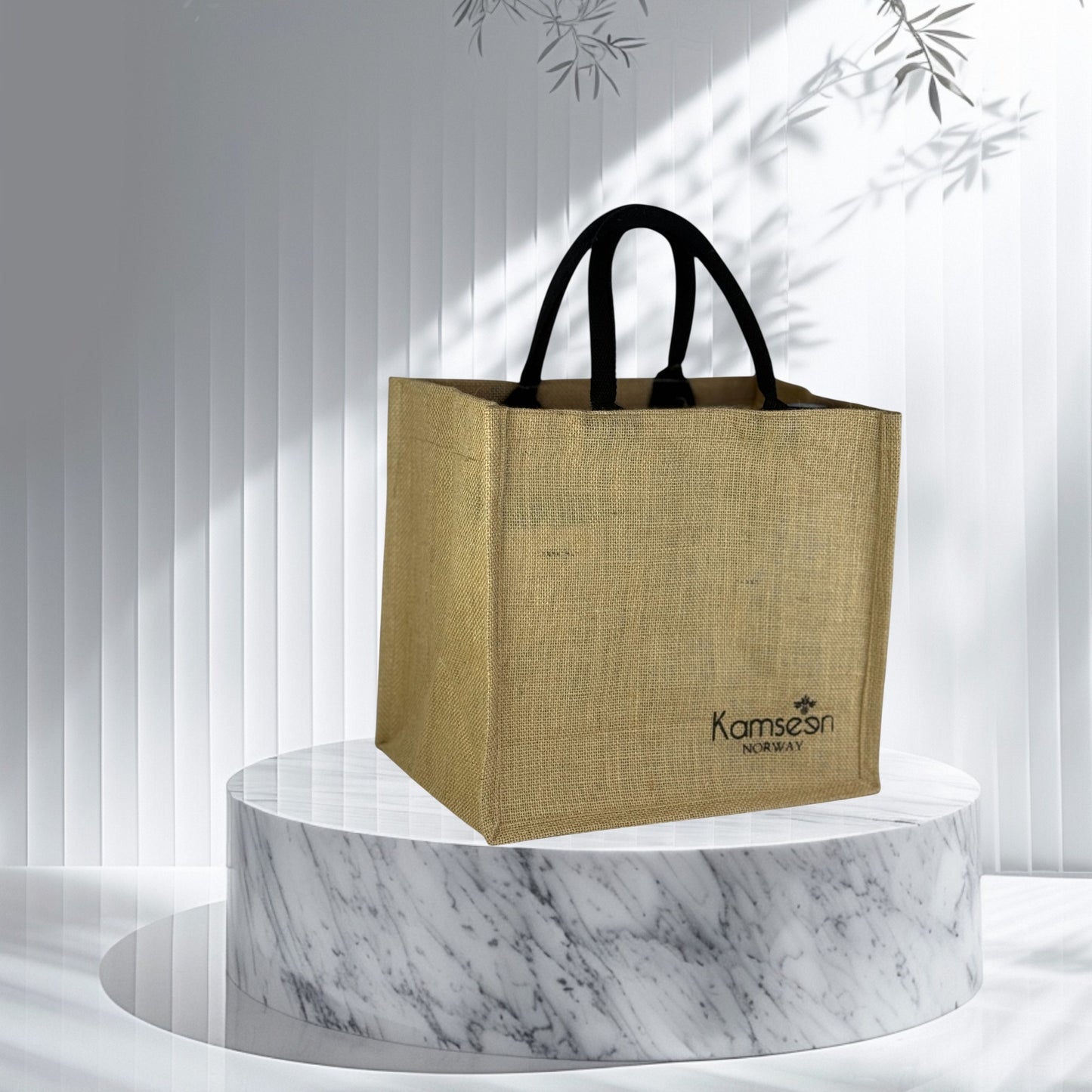 🌿👜 ØKOLOGISK JUTE VESKE – NATURFARGET