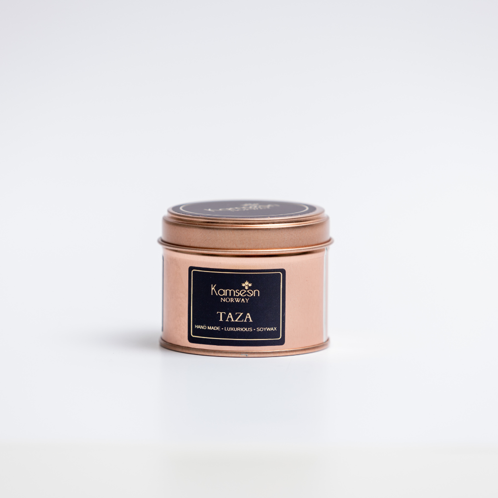 SCENTED CANDLE TAZA- Fresh Linen - Galbanum, Orange Blossom and Amber