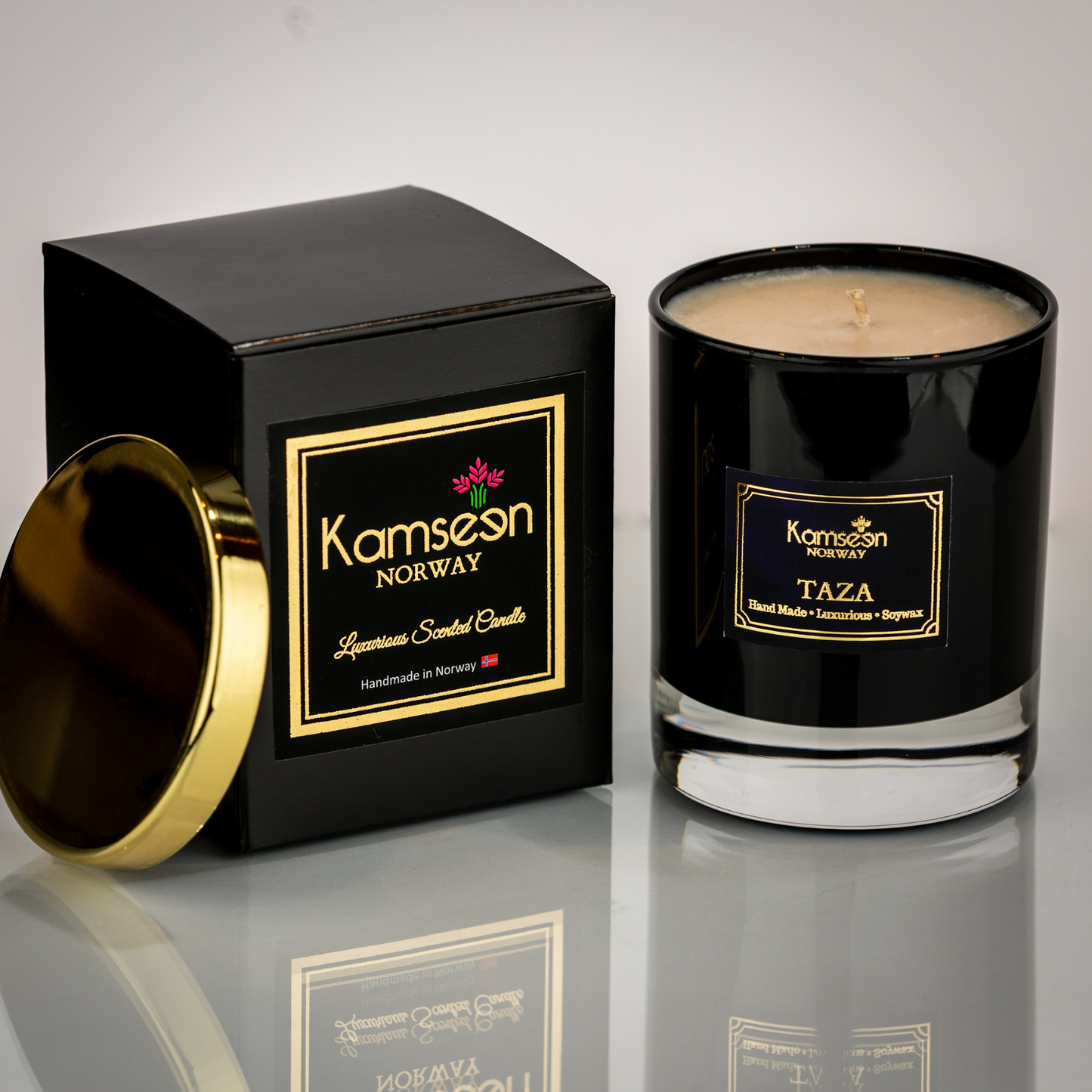 SCENTED CANDLE TAZA- Fresh Linen - Galbanum, Orange Blossom and Amber