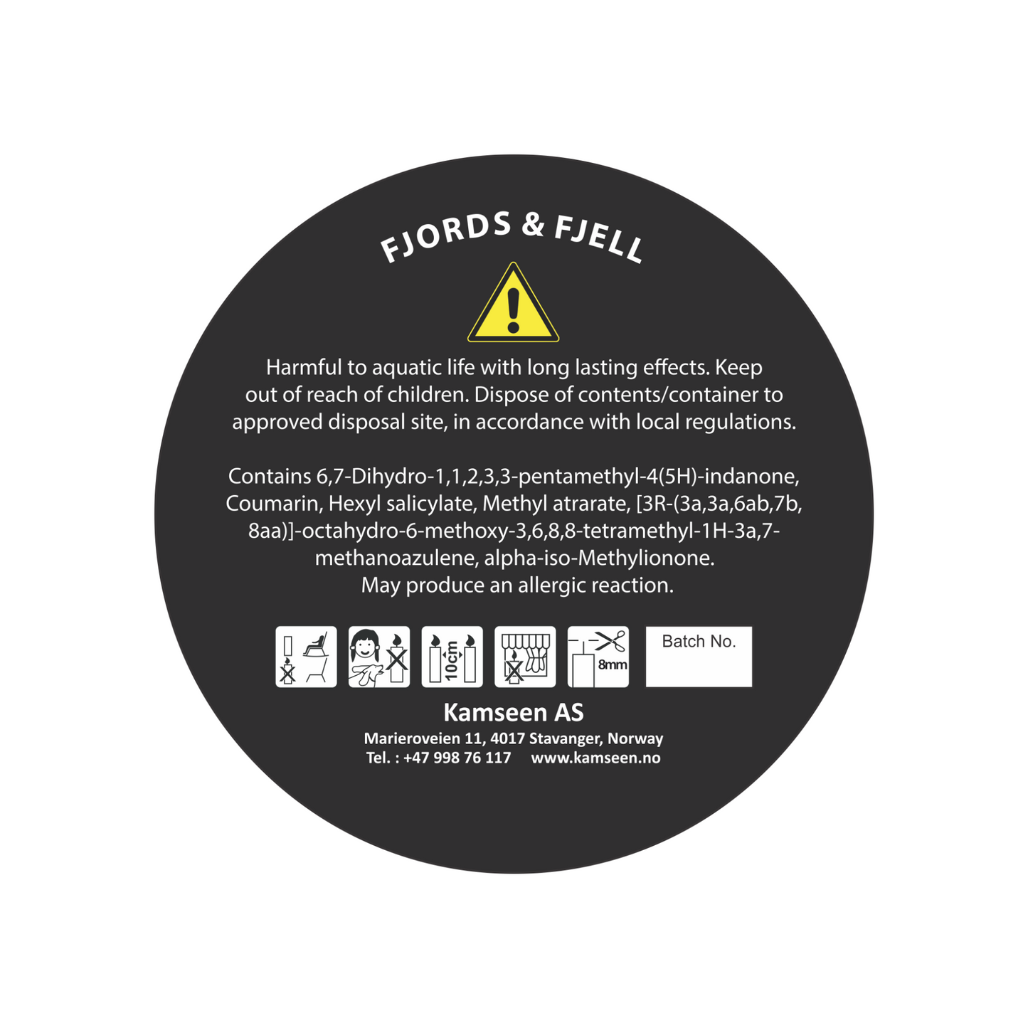SCENTED CANDLES FJORDS & MOUNTAINS - Lavender, Myrrh and Tonka
