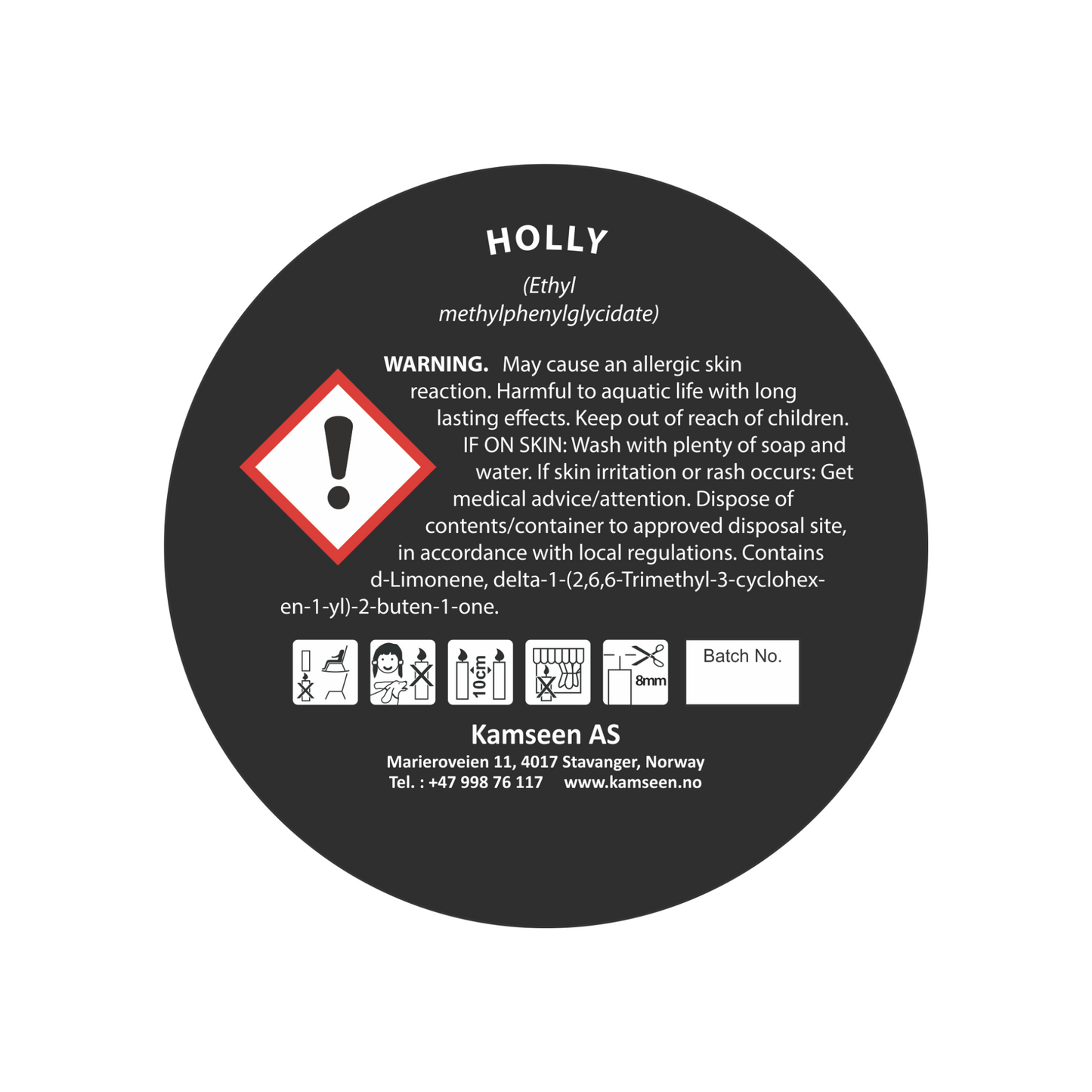 SCENTED CANDLE HOLLY - Berries, Orange & Musk
