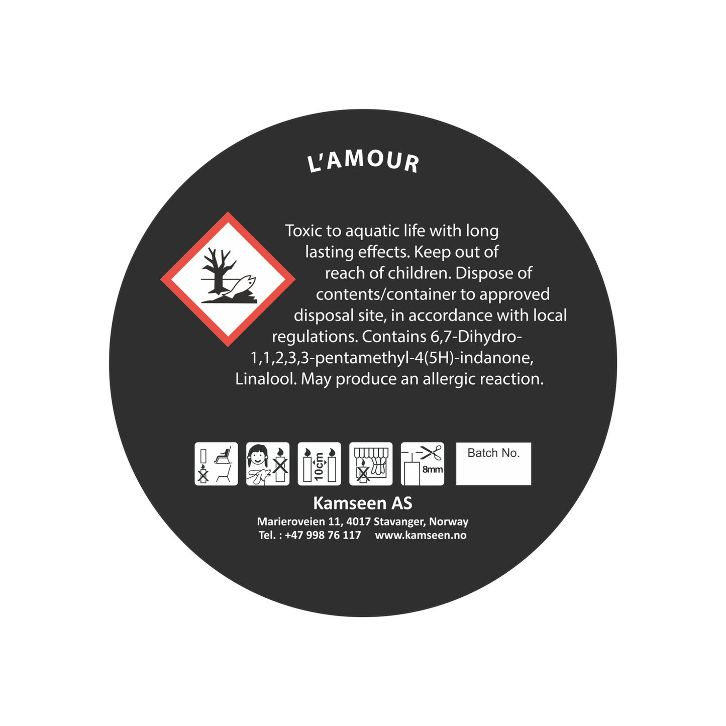 SCENTED CANDLE L'AMOUR- Myrtle, Cypress & Vetiver