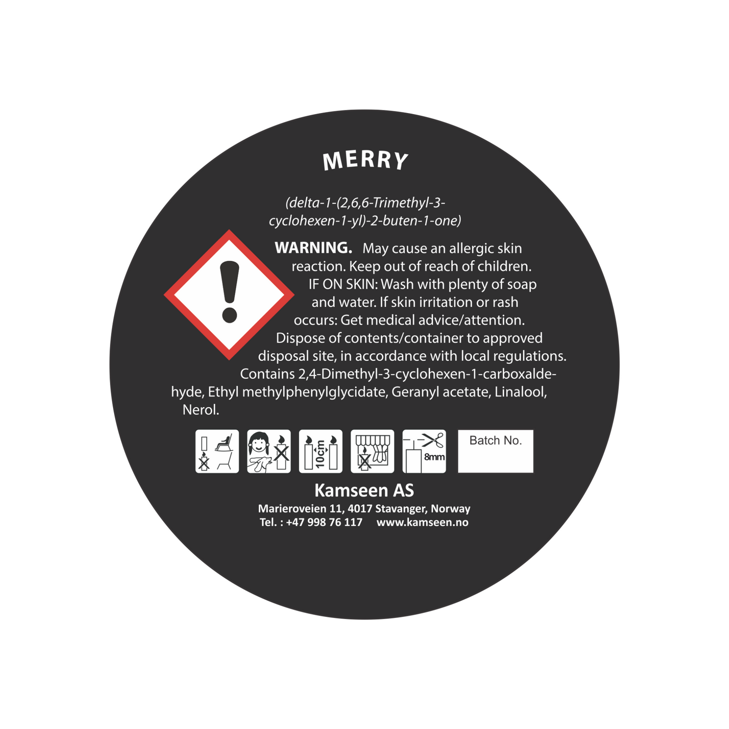 SCENTED CANDLE MERRY - Apple, Berry & Musk