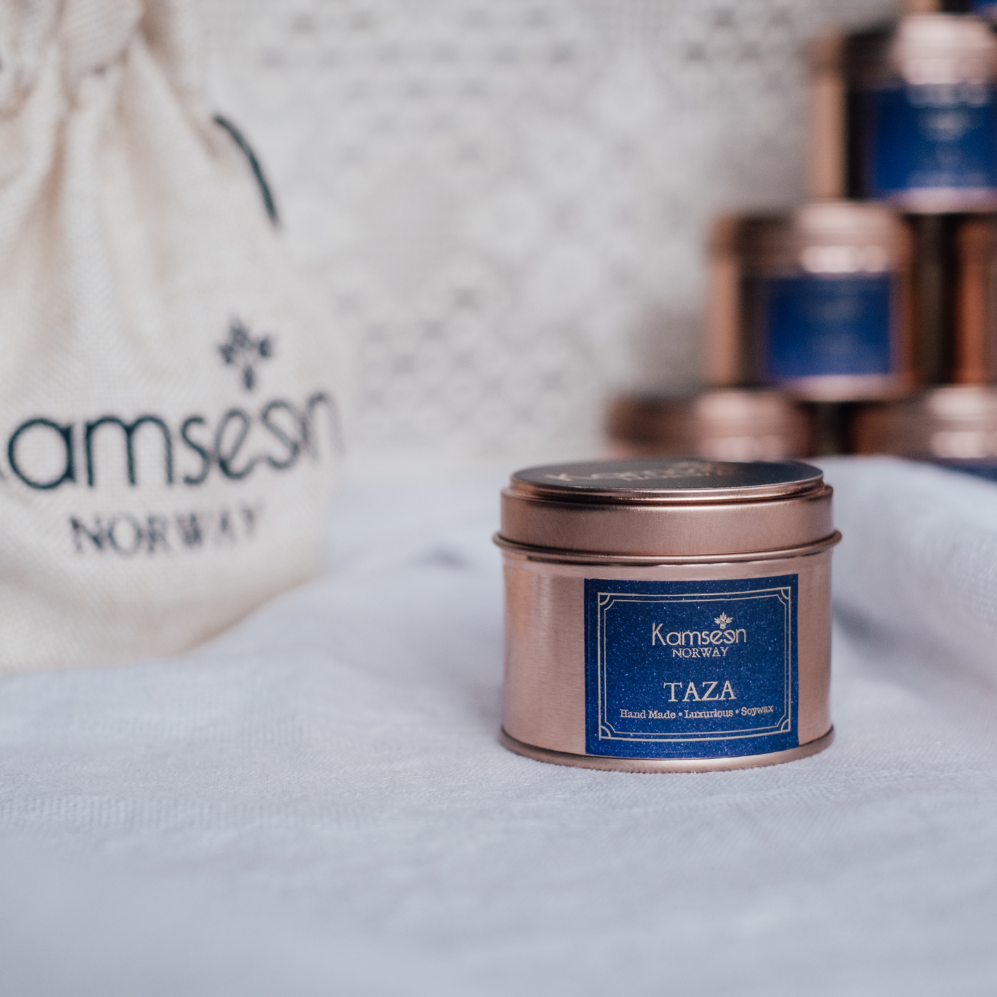 SCENTED CANDLE TAZA- Fresh Linen - Galbanum, Orange Blossom and Amber
