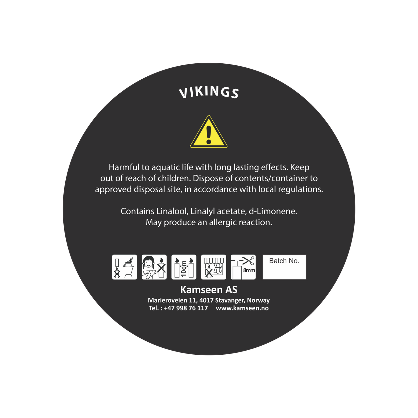 SCENTED CANDLE VIKINGS - Currant, Patchouli and Oakmoss