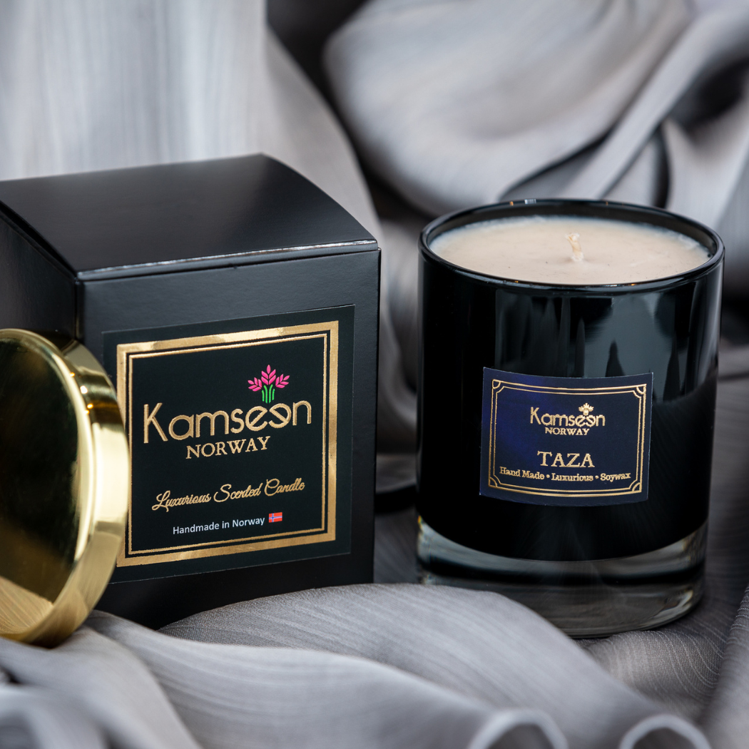 160 gms  -DUFTLYS TAZA- Fresh Linen - Galbanum, Appelsinblomst og Rav