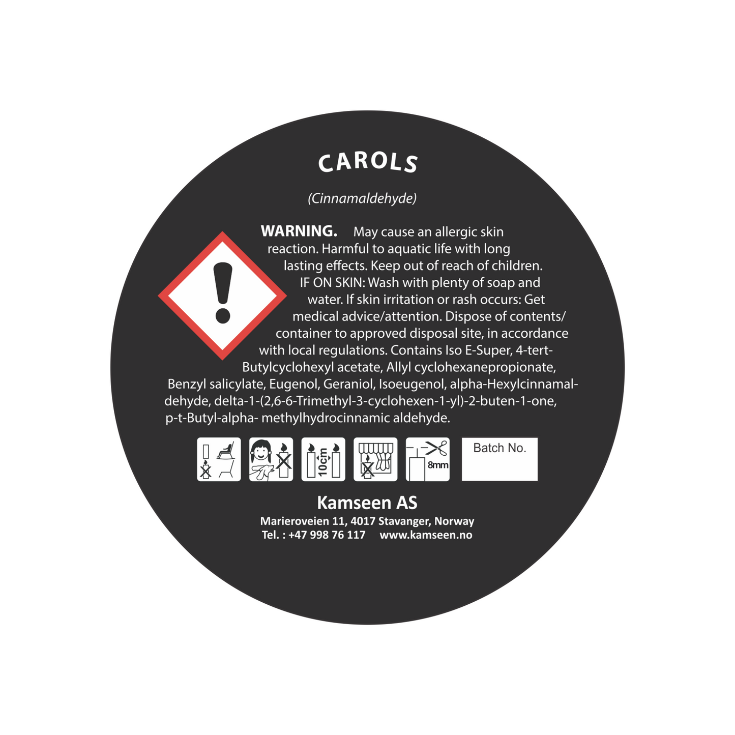 SCENTED CANDLE CAROLS - Cranberry, Orange