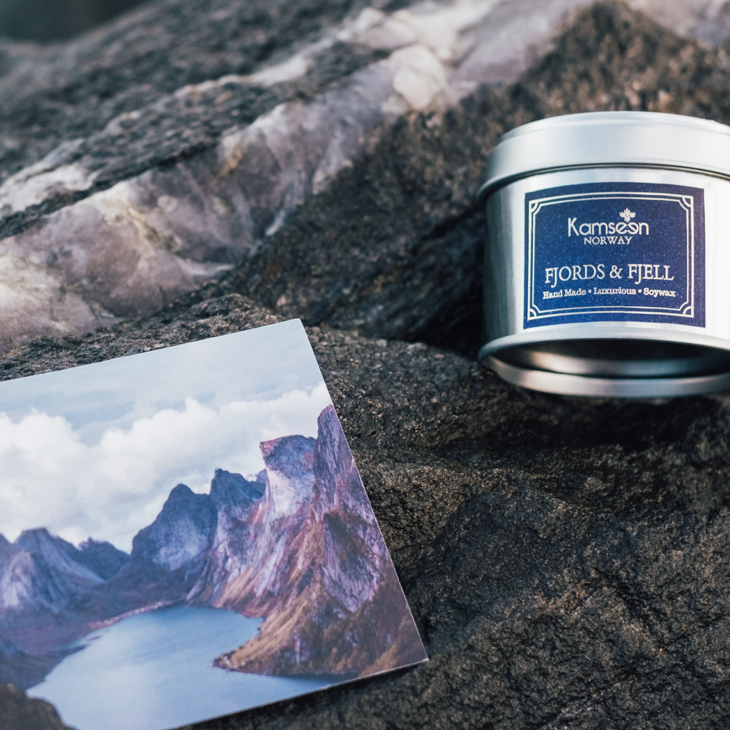 SCENTED CANDLES FJORDS &amp; MOUNTAINS - Lavender, Myrrh and Tonka